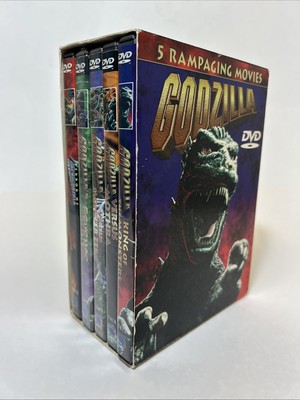 Godzilla 5 Rampaging Movies (5-Disc DVD Region 1) English Dub *3 New/Sealed-image