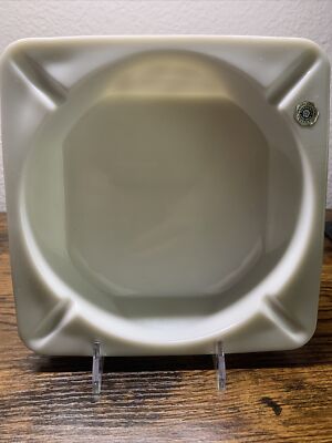 RARE Vintage Westmoreland Large Milk Glass Cigar Cigarette Ashtray-image