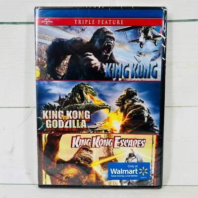 Universal King Kong vs Godzilla Escapes Movie DVD Movie Vintage Rare Set Lot-image