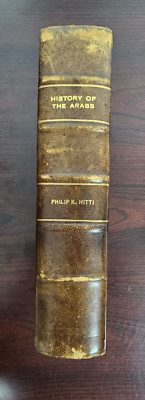 History of the Arabs by Philip K. Hitti , 1968, RARE, HTF, Leatherbound-image
