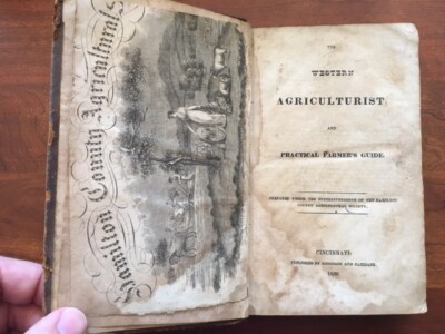1830 Western Agriculturist Practical Farmer Guide OH Kentucky Thoroughbred Horse-image