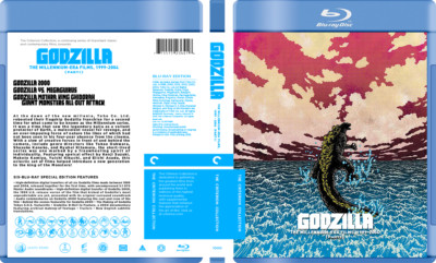 Godzilla Millennium-Era Collection Custom Blu-ray Covers W/ EMPTY Cases No Discs-image