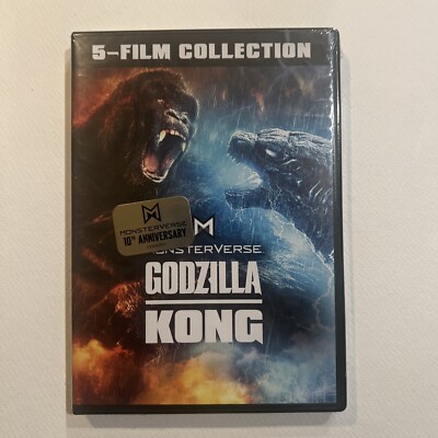 Godzilla / Kong Monsterverse 10TH ANNIVERSARY 5-Film Collection DVD  NEW-image