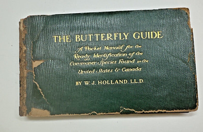 1916 The BUTTERFLY Guide HOLLAND pocket manual common species US Canada, leather-image