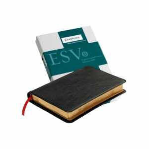 ESV Pitt Minion Reference Bible, Black Goatskin Leather, - Paperback - Good-image