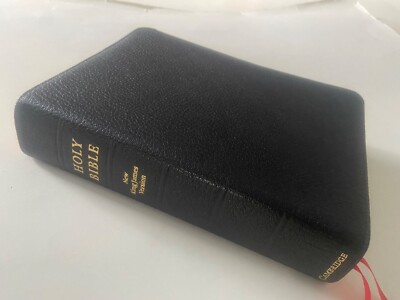 NKJV Clarion Reference Bible, Black Edge-lined Goatskin Leather, NK486:XE-image