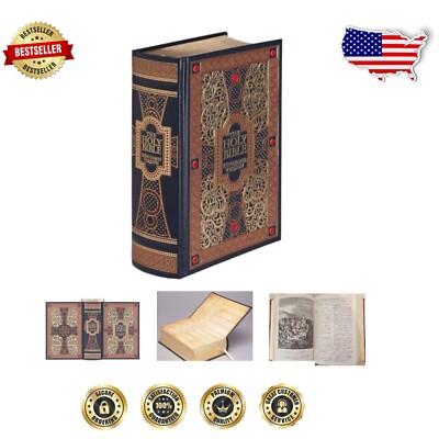 Leather Bound King James Bible with Gustave Dore Illustrations - Gift Edition-image