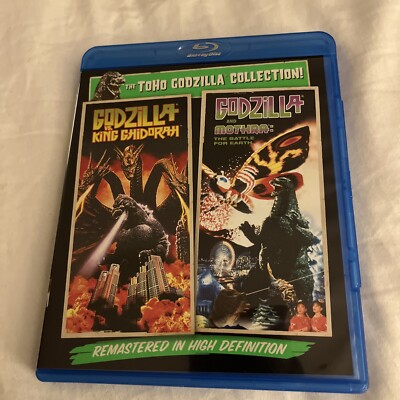 Godzilla Vs. Mothra/Godzilla Vs. King Ghidora (Blu-ray Disc, 2-Disc Set) RARE !!-image