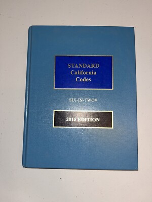 Standard California Codes Six-In-Two 2015 Edition LexisNexis Prop Craft 2 Volume-image
