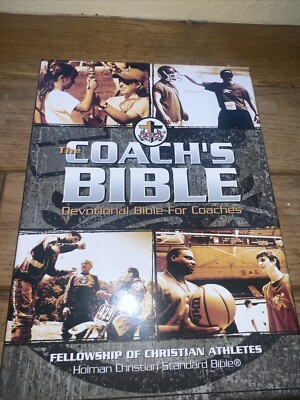 The Coach's Bible: NLT Devotional Bible for Coaches *Leather Touch* Brand New-image