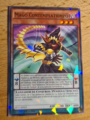 Timegazer Magician●YUGIOH●SP15●2015●SHATTERFOIL●SPANISH●1st ED●NM #06373-image