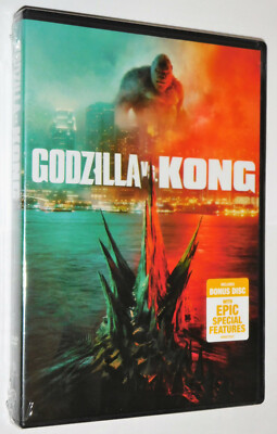 Godzilla Vs Kong DVD Brand New & Factory Sealed! BONUS + Special Features Disc!-image
