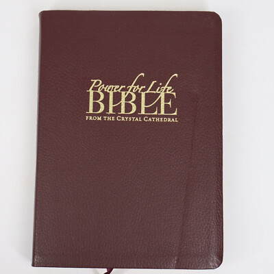 Power For Life Holy Bible NIV From the Crystal Cathedral Leather Red Letter Ed.-image