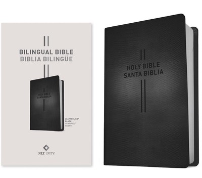 Bilingual Bible / Biblia Bilingue NLT/Ntv by Tyndale (Spanish) Leather Book-image