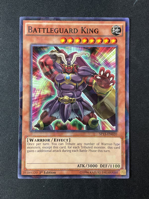 Yu-Gi-Oh TCG #SP15-EN020 Battleguard King 1st Edition Shatterfoil Rare LP-image