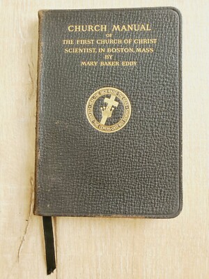 CHURCH MANUAL Mary Baker Eddy 1927 Leather Church Of Christ Scientist-image