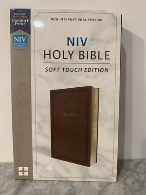 Holy Bible Soft Touch Edition Brown Imitation Leather New International Version-image
