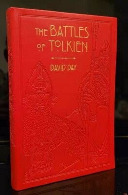 THE BATTLES OF TOLKIEN David Day Illustrated Guide Flexi Bound Faux Leather NEW-image