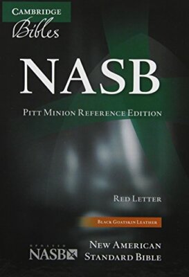 NASB Pitt Minion Reference Bible, Black Goatski, Bible..-image