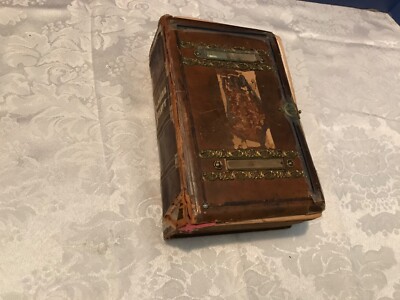 Antique 1918 Catholic instruction Book leather Martin Kollar-image
