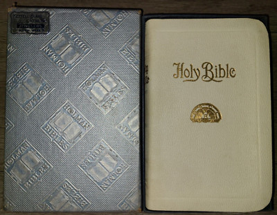 Vtg Holman Order of Rainbow For Girls children's King James Bible, Pearl text-image