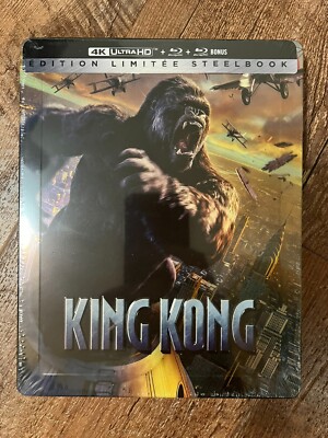 King Kong w. Steelbook (4K UHD + Blu-ray, 2005, EU Import, Region Free) *NEW*-image