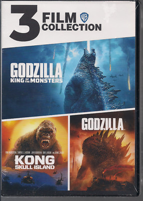 Godzilla / Kong: Skull Island / Godzilla: King of the Monsters (DVD) Brand New !-image