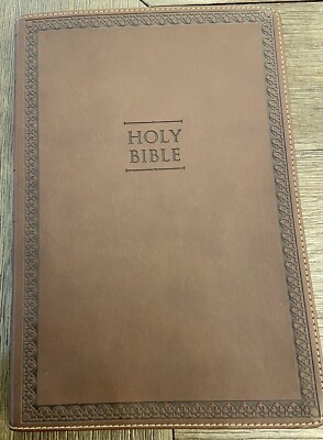 Zondervan NIV Thinline Holy Bible Brown Soft Leather Cover-image