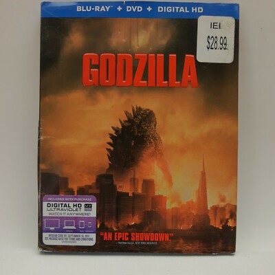 Godzilla (Blu-Ray + DVD 2014 2-Disc Set) with Slipcover -image