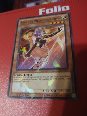 Aria the Melodious Diva SP15-EN018 Shatterfoil Rare 1st Edition M/NM Condition-image