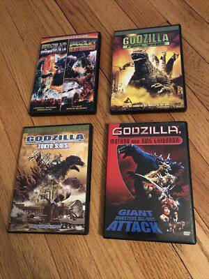 Godzilla Monster Movie Lot (9 Movies) DVD (incomplete set)-image