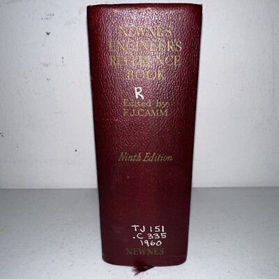 Vintage 1960 Newnes Engineers Reference Book  9th Edition U1S1 - US Seller VGC-image