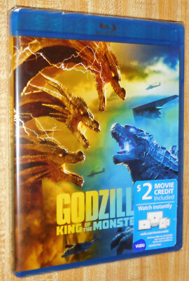 Godzilla King of the Monsters 2019 Blu Ray * Brand New & Factory Sealed! *-image