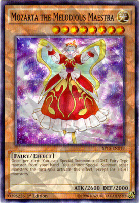 1 x Mozarta the Melodious Maestra - SP15-EN019 - Shatterfoil - 1st Edition Near -image