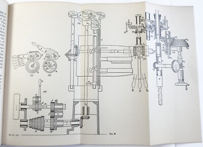 Drilling Machines and Practice 176 by I.C.S. Staff Fold-out Leather Bound 1936-image