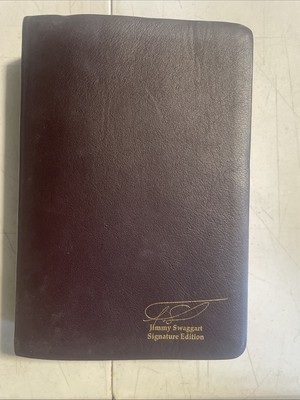 Expositor's Study Bible Jimmy Swaggart Signature Edition Cromwell Leather Signed-image