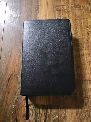 Zondervan NIV Study Bible 2002 Black Bonded Leather Pre-owned READ-image
