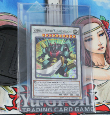 Yugioh Superheavy Samurai Warlord Susano SP15-EN034 1ST Edition Shatterfoil Rare-image