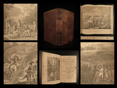 1824 American Revolution Annals Jedidiah Morse INDIAN WARS Battle Illustrated-image
