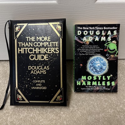 Complete Hitchhiker's Guide: Complete Unabridged Leather Cover & Mostly Harmless-image