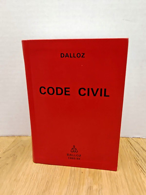 Dalloz Code Civil Universitaires et Professionnels 1993-94 Leather Cover French-image