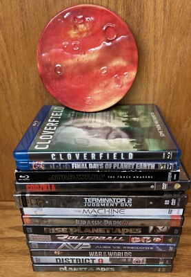 14 DVD Star Wars Terminator Apes Rollerball Alien War District 9 Recall Jurassic-image