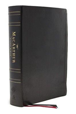 ESV, MacArthur Study Bible, 2nd Edition, Genuine leather, Black, Thumb Indexed: -image