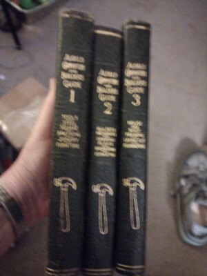 1-3 VINTAGE AUDELS CARPENTERS AND BUILDERS GUIDE BY FRANK GRAHAM-image