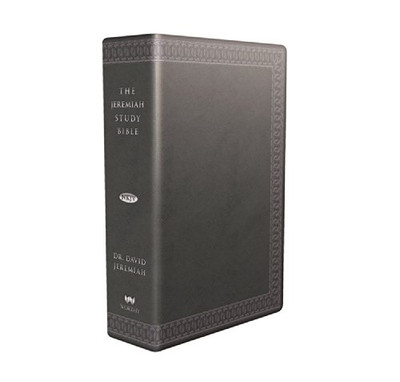 Holy Bible: The Jeremiah Study - Leather Bound - VERY GOOD-image