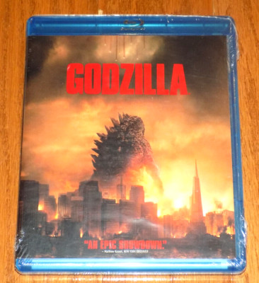 GODZILLA 2014 FILM Aaron Taylor Johnson-Ken Watanabe-Elizabeth Olsen BLU-RAY NEW-image