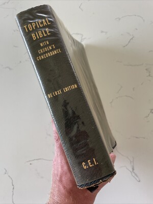 Hitchcock's Topical Bible ~ Cruden's Concordance Deluxe Edition CEI 1960 Leather-image