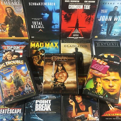 Action DVD Movie Lot Huge Selection Cheap Sale Pick Choose Combined Shipping-image