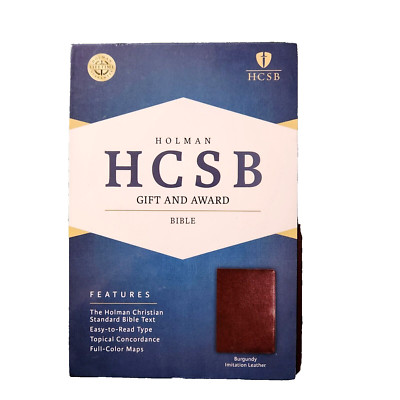 Holman HCSB Gift and Award Bible 2009 Burgundy Faux Leather-image