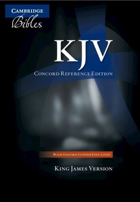 KJV Concord Reference Bible, Black Edge-lined Goatsk (Leather Bound) (UK IMPORT)-image
